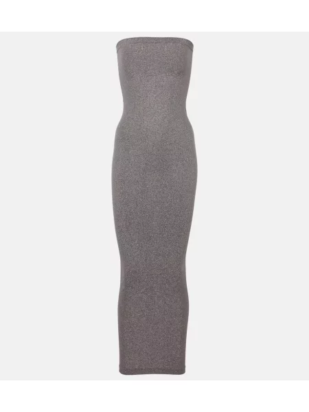 Rochie midi Wolford până la genunchi de costum gri