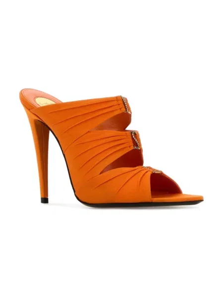 Klapki Saint Laurent pomarańczowe