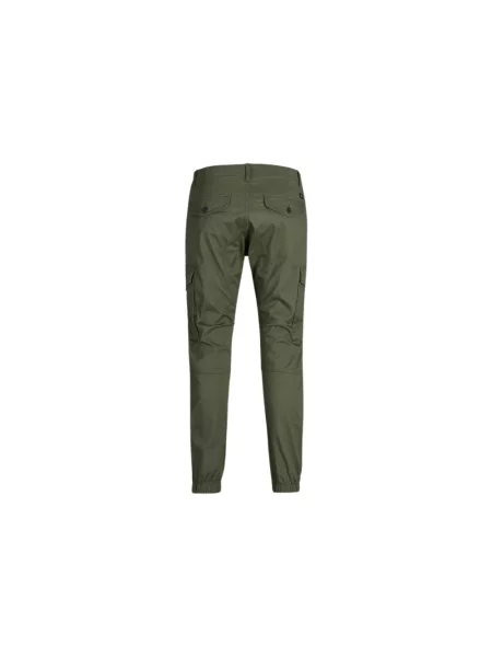 Jack & Jones Spodnie materiałowe Paul Flake Tapered Fit zielony