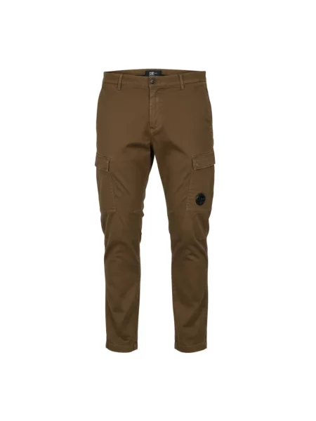 Spodnie cargo C.p. Company ze stretchu zielone