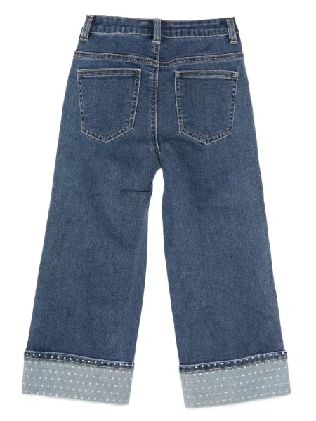 Jeansy dziecięce Twinset niebieskie