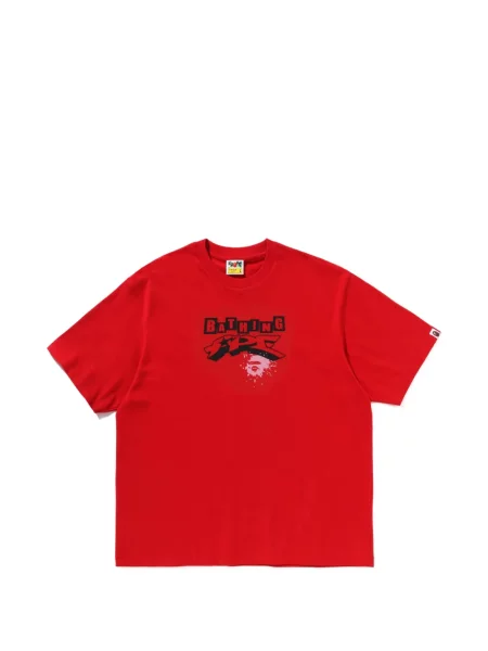 Tricou A Bathing Ape® cu imagine roșu