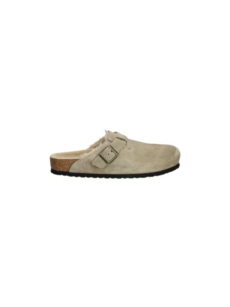Birkenstock klapki Boston Shearling beżowy