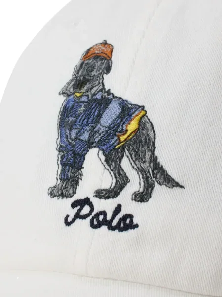Șapcă Polo Ralph Lauren de mătase cu broderie cu dungi negru
