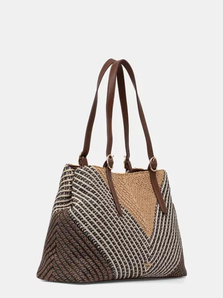 Geantă shopper Twinset maro