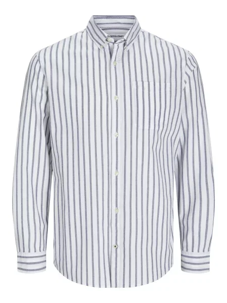 JACK & JONES Cămașă JJEOxford albastru închis alb