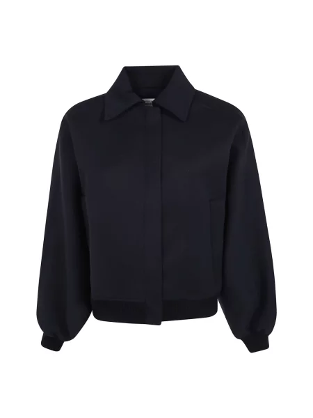 Kurtka bomber Semicouture wełniany czarny