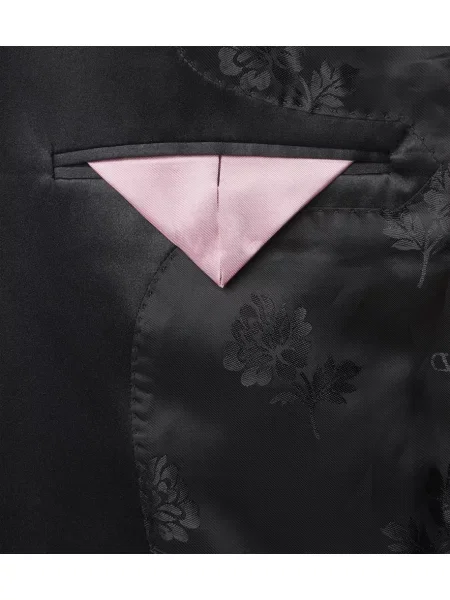 Costum Valentino cu buline din jacard negru