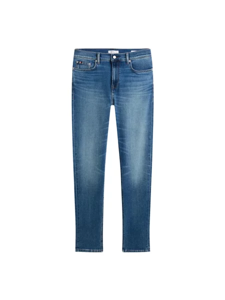 Jeansy Tommy Hilfiger z logo niebieskie