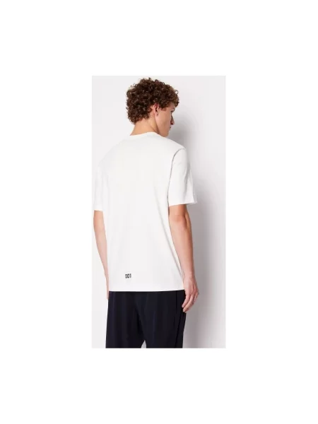 Armani Exchange Tricou | Straight fit alb