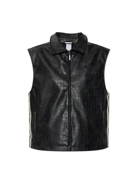 Adidas Kamizelka Pleather Oversize czarny
