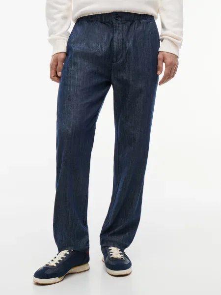 Tommy Jeans Nohavice SONNY tmavomodrá