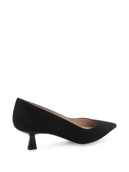 Pantofi cu toc Stuart Weitzman din piele de căprioară negru