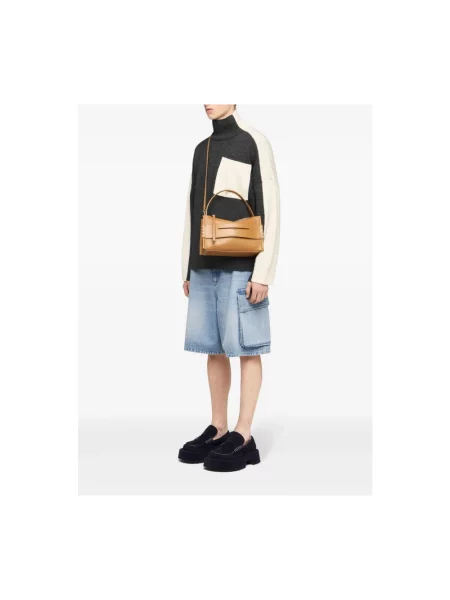 Lniany sweter Jw Anderson szary