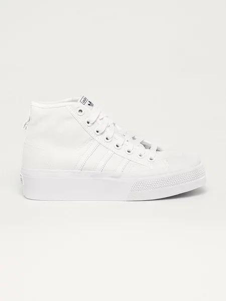 Sneakers adidas Nizza Platform Mid W alb