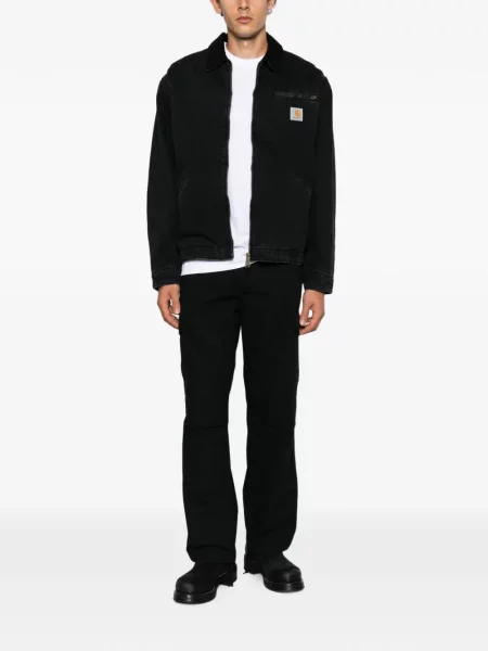 Pantaloni cargo Carhartt Wip cu strasuri negru
