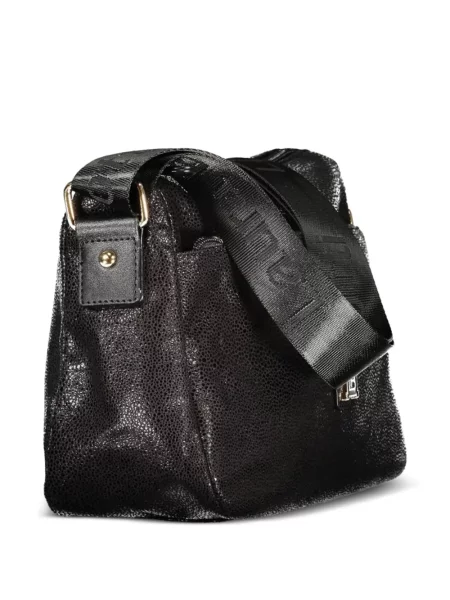 Crossbody táska Laura Biagiotti autogrammal fekete