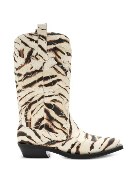 Botine Ganni cu broderie