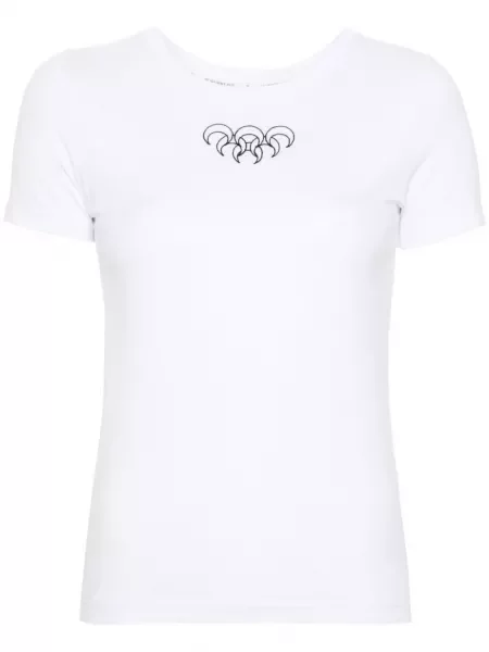 Tricou Marine Serre cu broderie alb