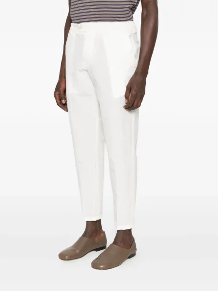 Pantaloni Yes London alb