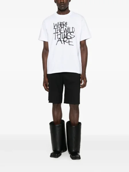 Tricou Sacai cu imagine alb
