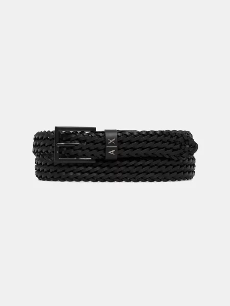 Кожен Armani Exchange мъжки черно
