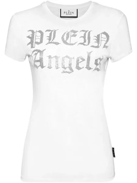 Tricou Philipp Plein cu imagine alb
