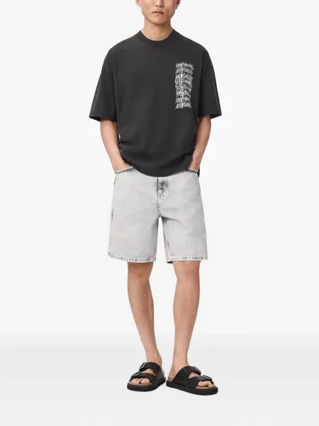 Tricou Allsaints cu imagine negru