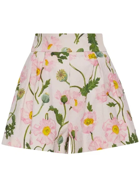 Pantaloni scurți Oscar De La Renta cu imagine roz