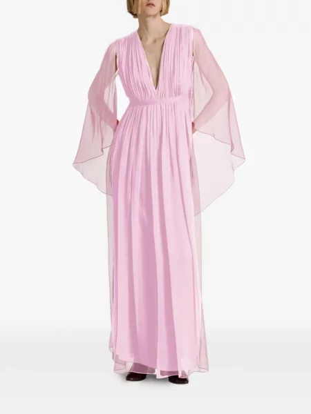 Rochie maxi Alberta Ferretti roz