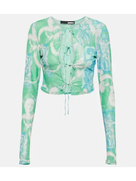 Cropp top Rotate cu imagine plasă