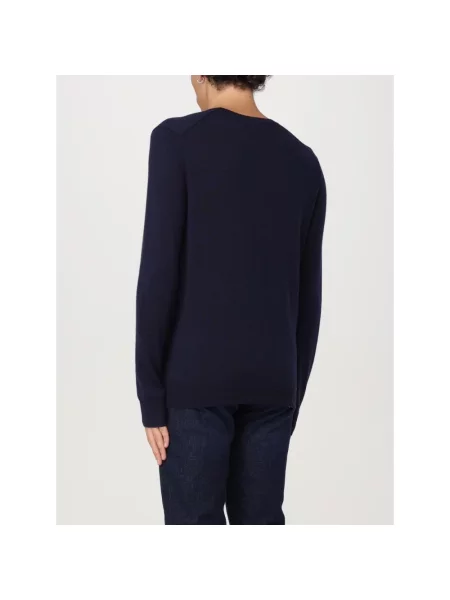 Polo Ralph Lauren sweter wełniany granatowy lekki niebieski