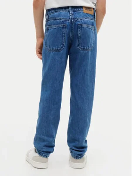 Dětské kalhoty Tommy Hilfiger modré
