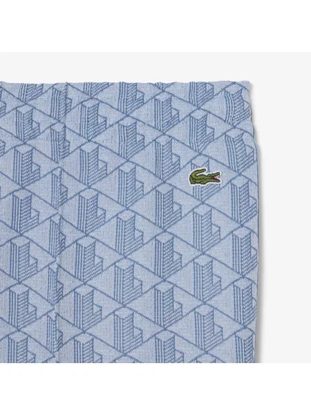 Lacoste Rozszerzane Spodnie Dresowe Z Monogramem niebieskie
