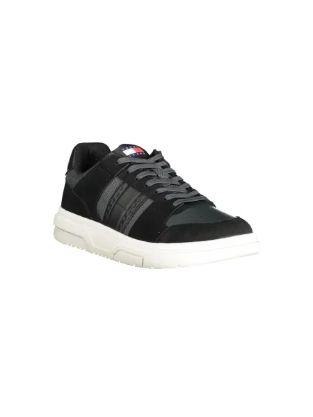 Trampki Tommy Jeans skórzane czarne