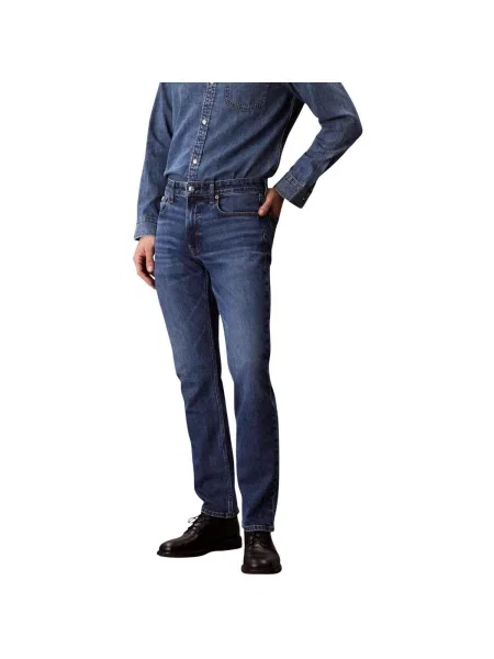 Blugi Calvin Klein Jeans albastru