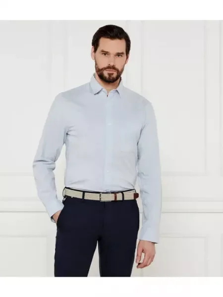 Calvin Klein Cămașă CHAMBRAY albastru