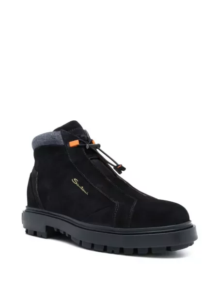 Botine Santoni din piele de căprioară albastru