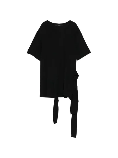 Tricou Limi Feu din jerseu asimetric negru