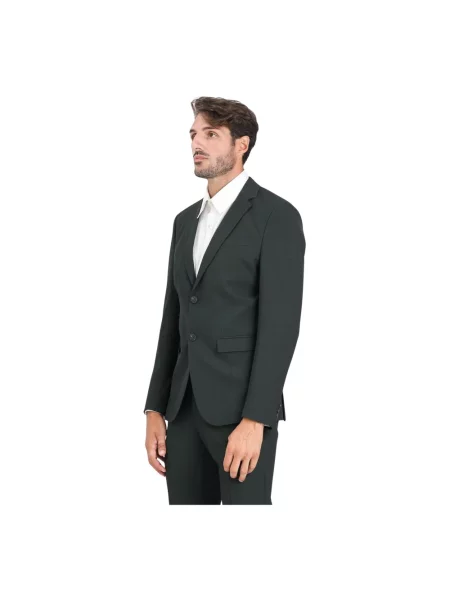 Marynarka na 2 o kroju slim fit z kieszenią z patką Selected Homme czarna