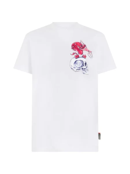 Tricou Philipp Plein alb