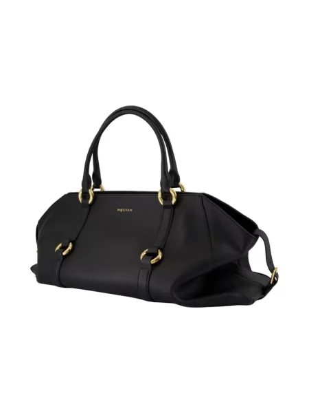 Torba Alexander Mcqueen skórzana czarna