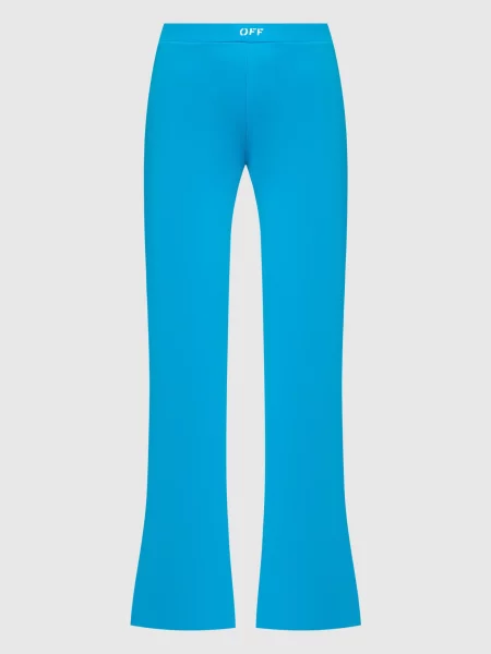 Легінси з принтом логотипу Off-white блакитні