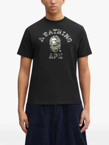 Tricou A Bathing Ape® cu imagine negru