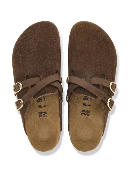 Замшевые мюли Birkenstock