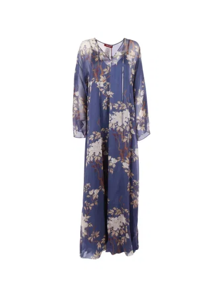 Rochie florală Max Mara cu model floral cu imagine albastru