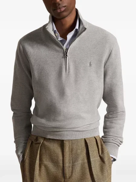 Șosete Polo Ralph Lauren cu model herringbone cu broderie plasă albastru