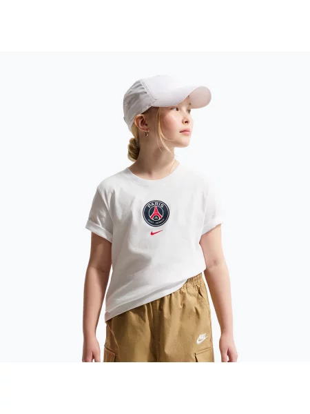 Gyerek póló Nike Paris Saint-Germain Soccer white. Méret: fehér