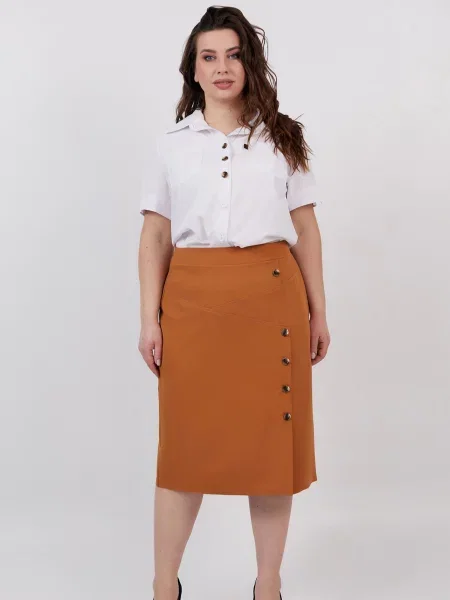 Юбка миди All Posa желтая