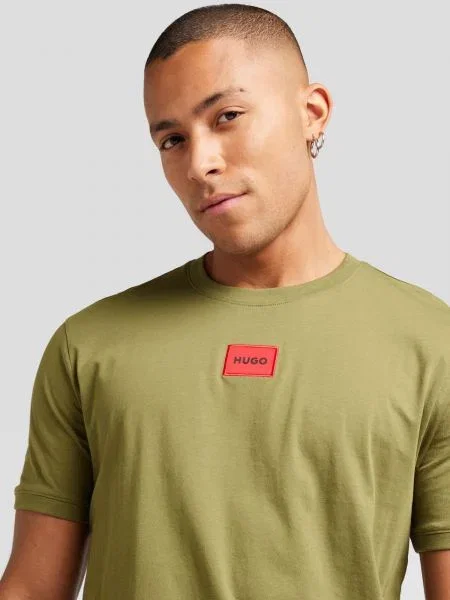 HUGO Tricou kaki